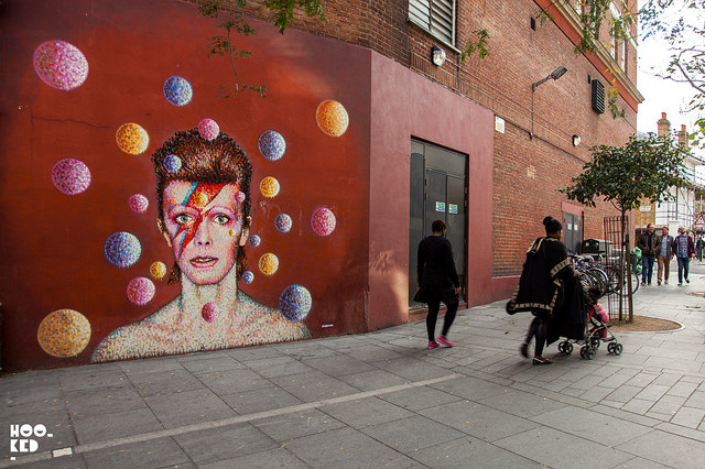 Jimmy C's David Bowie Mural Brixton