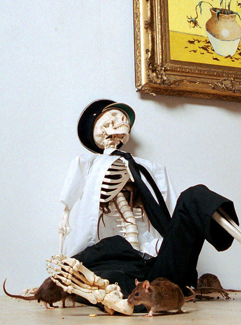 Banksy Skeleton