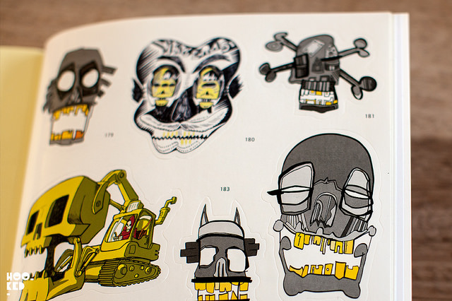 Stickerbomb Skulls Book from Studio Rarekwai